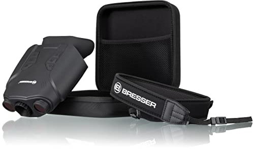 Bresser digitales Nachtsichtgerät Binokular 3X Nightlux 200 Pro mit digitalem Zoom (2-Fach), Infrarotbeleuchtung, großem Display, Foto- und Video-Funktion
