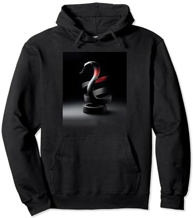 Schwarzer Jiu Jitsu Gürtel wird Schlange Pullover Hoodie