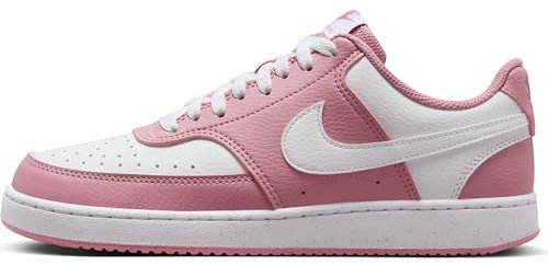 NIKE Damen Court Vision Low Next Nat Sneaker, Elemental Pink/White, 38.5 EU