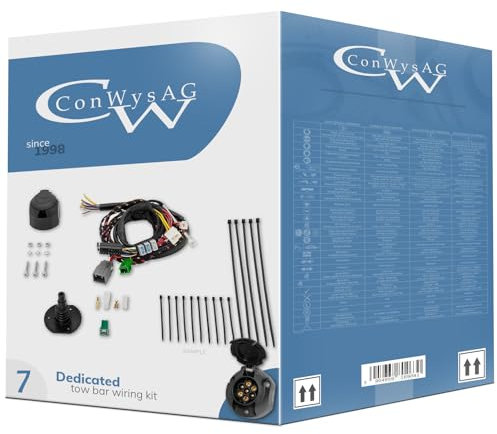 Fahrzeugspezifisch Elektrosatz 7-poli kompatibel mit Volkswagen VW Transporter T5 Kastenwagen/Minibus 07.2011-05.2015