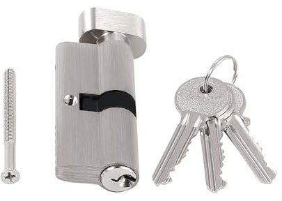 Bombin Cerradura Cilindros de cerradura 35/35 40/40 45/45 for cerradura de puerta de cilindro con cilindro giratorio con pulgar Cerradura de puerta de cilindro antiganzúa Cerraduras Antibumping(40 mm)