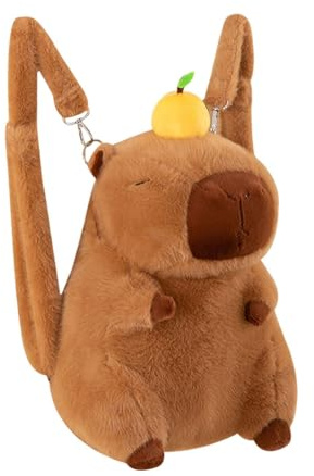Allayu Plush Toy Bag Birthday Gift Casual Daypack Kids Adults Who Love Cute And Functional Items Cute Cartoon Backpack Is Made Plush Filled With PP Cotton Lightweight Toy Bag