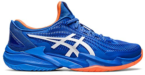 ASICS Court FF 3 Novak Tennis Lace-Up Blue Synthetic Mens Trainers 1041A361_960