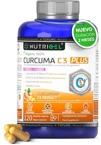 Curcuma Capsule C3 Reduct® brevettata con Estratto di Boswellia, Zenzero e Pepe Nero, Potente Antinfiammatorio e Antiossidante Naturale – Curcumina con studi clinici – Approvata EFSA | 120 Capsule