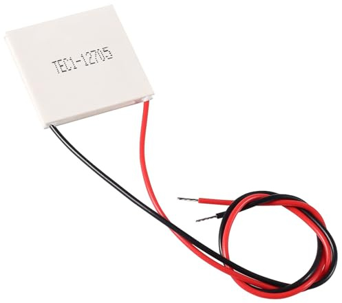 Peltier Modulo, Dissipatore Cella Peltier, Cella Peltier TEC1-12705, Piastra di Refrigerazione, Cella di Peltier, Piastra di Refrigerazione Peltier di Raffreddamento Termoelettrico, 12V 5A, 40x40MM ﻿