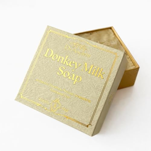 Jabón de Leche de Burra – Signature Gift Box Edition – Jabón Natural Artesanal con Aceites Nutritivos – 140 g Regalo Luxury Bienestar