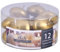 DONAU Home Juego de velas flotantes/doradas, 12 unidades, 2,8 x 4,8 cm de diámetro, 4 horas de combustión, velas flotantes, velas flotantes, velas de té cálidas, para cena, boda, piscina
