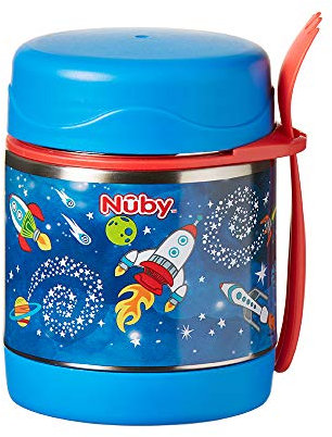 Nuby Stainless Steel Food Jar, Rockets