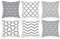 Alishomtll Lot de 6 Housses de Coussin Douce décoratives pour canapé, Housse de Coussin, pour canapé Chambre - en Polyester - 50 x 50 cm Gris