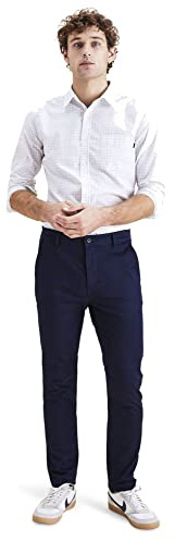 Dockers Original Chino Skinny, Pantalones para Hombre, Navy Blazer, 38W / 32L