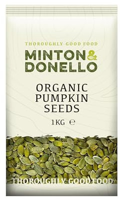 Minton & Donello - Premium Organic Pumpkin Seeds, Raw, Nutrient-Rich, Vegan Friendly, 1kg