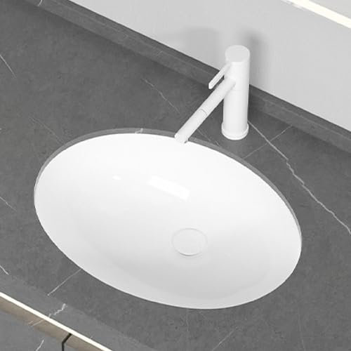 Bathroom Vessel Sink Scratch To Resistant Sink Undercounter Oval Wash Basin Modern Simple Washbasin Easy To Install For Small Apartment Home Hotel Restaurant
