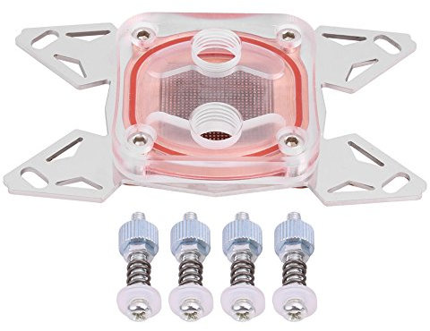 Bloque de Refrigeración de Agua para CPU de Ordenador, Base de Cobre Rojo, Cubierta POM con Vía Fluvial para AM4