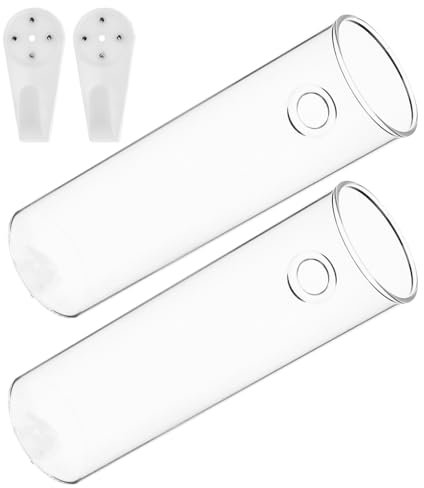 OFFSCH 2St Wandvase blumenvase hydroponische vase Minimalistische Vase Vasen Wohnkultur Links Pflanzen klare Vase zum Aufhängen an der Wand Pflanzgefäß aus klarem Glas Transparent