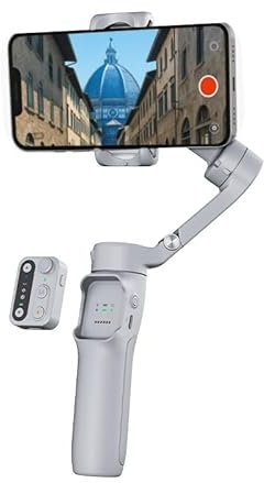 hohem iSteady X3 SE Smartphone Gimbal – 3-Achsen Stabilisator, leicht & faltbar, mit Fernbedienung & 11h Akku, ideal für Vlogging & Reisen Grau