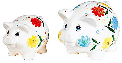 Sunny Toys 11952 Sparschwein, Porzellan, Mehrfarbig, Einheitsgröße