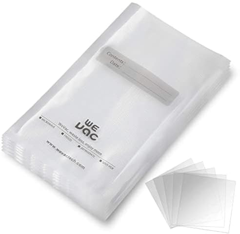 Wevac Vacuum Sealer Bags 100 Quart 8x12 Inch for Food Saver, Seal a Meal, Weston. Commercial Grade, BPA Free, Heavy Duty, Great for vac storage, Meal Prep or Sous Vide