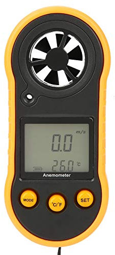 Digitaler Windmesser, GM818 LCD Handwindgeschwindigkeitsmesser zur Messung der Luftgeschwindigkeit von Haus, Büro, Auto, Klimaanlage, Abluftventilator, Segelboot, Navigation