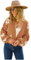 HEYPORK Damen Herbst Winter Warm Bequem Pullover Casual Mode Strickjacke Strickpullover Frauen Strickjacke StraßE Hipster Kurz Gestrickt Blumen Pullover(A Braun, XL)