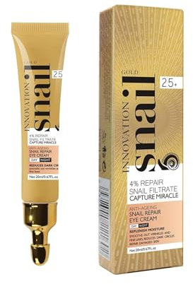 Contorno Occhi Illuminante, Crema Contorno Occhi Riparatrice, Per uno Sguardo Più Fresco e Riposato, 20ml