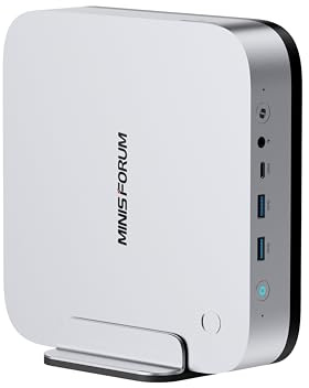 MINIS FORUM AI X1 Pro Mini PC, AMD Ryzen AI 9 HX370 (12 cœurs/24 Threads, jusqu'à 5,1 GHz) et AMD Radeon 890M, 96 Go DDR5, 2 to PCIe 4.0 SSD,écran 4K Quad, Double LAN 2.5/WiFi 7/BT 5.4/Oculink
