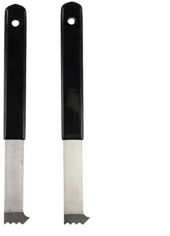 Paver Puller Extractor Tool with Joint Scraper Teeth for Interlocking Pavers Removal Stones Bricks Blocks Lifter Gripper Slots Professional Garden Landscape Outdoor Set of 2