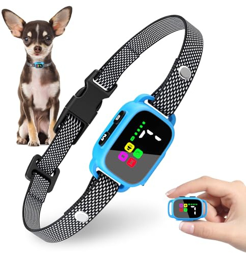 MASBRILL Anti Bark Collar for Dogs – Stops Barking Fast & Humanely, Rechargeable with 7 Sensitivity Levels, No False Triggers, IPX6 Waterproof, LED Display for Small Medium Dogs