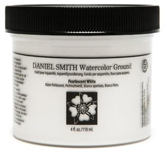 Daniel Smith Watercolor Ground, 4oz Jar, Pearlescent White, 284055013