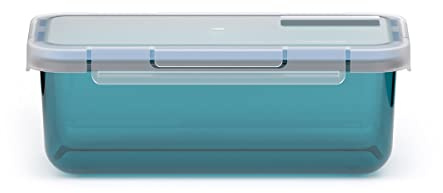 Valira Porta alimentos - Contenedor hermético de 0,75 L hecho en España, color verde transparente