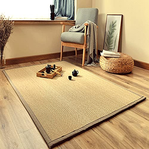 Geovne Tappeto bambù Naturale al 100%,Comodo Tappeto Bamboo,Materasso in Rattan Grande,Stuoia Estiva,Spessore 1,5cm,per Corridoio Soggiorno Camera da Letto,Personalizzabile (W90xH200cm/36 x79)