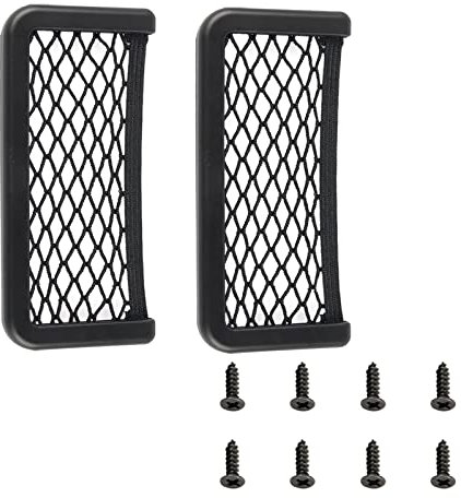 XINLRYUYING 2 Pack Car Storage Net Bags Universal Mesh Organizers with Screws for Car Seat, Trunk, Backrest