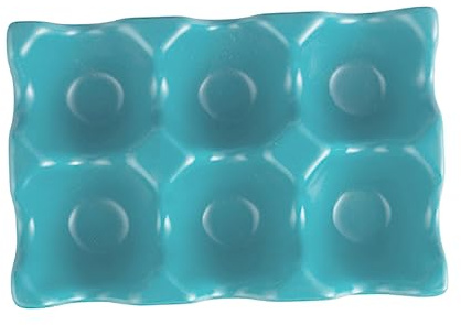 Gatuida 6 Griglie Scatola Per Uova in Ceramica Contenitore Porta Uova Antiscivolo Per Frigorifero Da Cucina