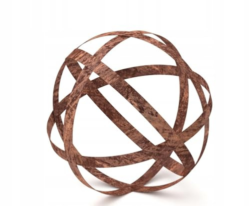 Kapaga - Boules rouillées pour l'extérieur - Décoration Vintage - Motif sphérique - 20 cm