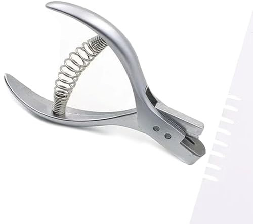 Pinza perforatrice per placche di prova, 2 mm, in carta, in acciaio inox, modello Notcher Hole Puncher, pinza da cucito per designer e sarti professionisti e fai da te