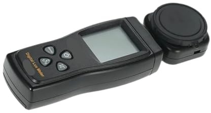 Ljusmätare, Digital Ljusmätare, Lux/Fc-fotometer, Integrerad Illuminometer, Miljötestare, 0-200000 Lux-område