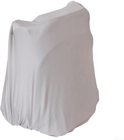 Elastiskt dammtätt barnvagnsskydd med justerbar dragsko, mjukt tygskydd för barnvagnar och husbilar, grå (grå 55 x 30 x 65 cm)