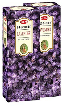 Hem Lavender Incense Sticks – 100g x 2 Packs (200g Total) | Long-Lasting Floral Aroma for Relaxation, Meditation, Yoga & Home Fragrance