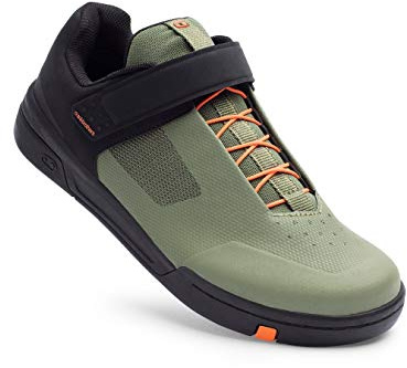 Crankbrothers Stamp Speed Lace Cycling Shoes, Green/Black/Orange, UK 8 / EU 42