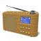 DAB/DAB+ & FM Portable Digital Radio | Bluetooth | Rechargeable Battery | Dual Alarms & Sleep Timer | Perfect for Home, Office or Outdoors | AZATOM Solo B1 (Oak)