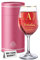 CROWNLY CRYSTAL® Personalised Gin Glass Birthday Beach for Women Mom Teachers Friends Monogram (A)