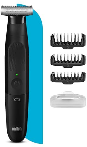 Braun Serie X, depiladora eléctrica híbrida para barba y afeitadora corporal para hombre, cuchilla 4D, SkinShield, impermeable, inalámbrico XT3100