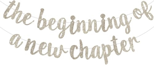 BEISHIDA Champagne Pre-Strung Glitter The Beginning of A New Chapter Banner