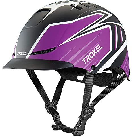Troxel Performance Headgear Purple Raptor TX Riding Helmet 04-474 Purple/Black/White XS/Youth