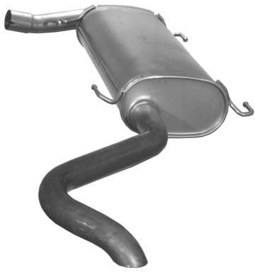 VEGAZ FTS-411 Endschalldämpfer Endtopf Hinten 64mm 35mm