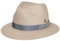 Mayser Pelin Sonnenhut Zechbauer Leinenhut Sommerhut Stoffhut Travellerhut Damen/Herren - Made in The EU mit Ripsband, Ripsband Sommer Frühling-Sommer - L (59-60 cm) cremeweiß