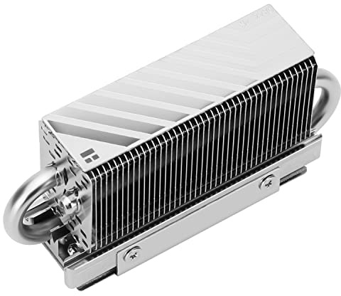 Thermalright HR10 2280 SSD Cooler,2280 SSD Heatsink cooling,Double-Sided Heat Sink,2 Heat pipes, with Thermal Silicone Pad for SSD PC and Computer(Silvery)