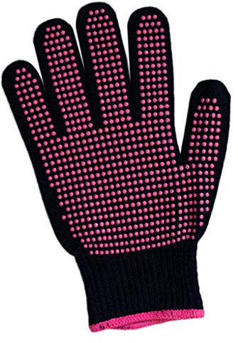 WENGU 300 Grad Hitzebeständige Grillhandschuhe Baumwolle Silikon Anti-Rutsch Haarstyling Kinder Plüsch Handschuhe