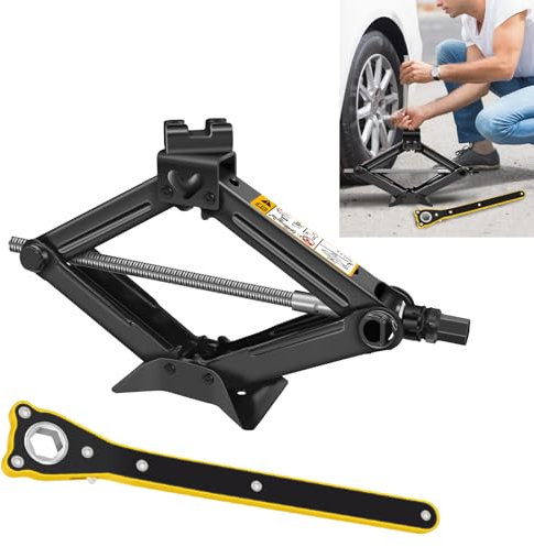 Scherenwagenheber, 2 Tonnen (4,480lbs) Kapazität mit Lug Wrench für Auto SUV MPV