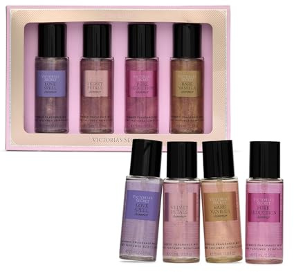 Victoria's Secret Fragrance Mist Collection 4 Piece Shimmer Mini Gift Set