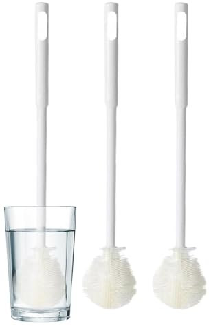 Baby flaskborste, vikbar flaskrengörare, långt handtag, 3- set, mjuk borst, för matningsflaskor bröstpumpar rengöring av luftfuktare, mångsidig hushållsanvändning, 1 set